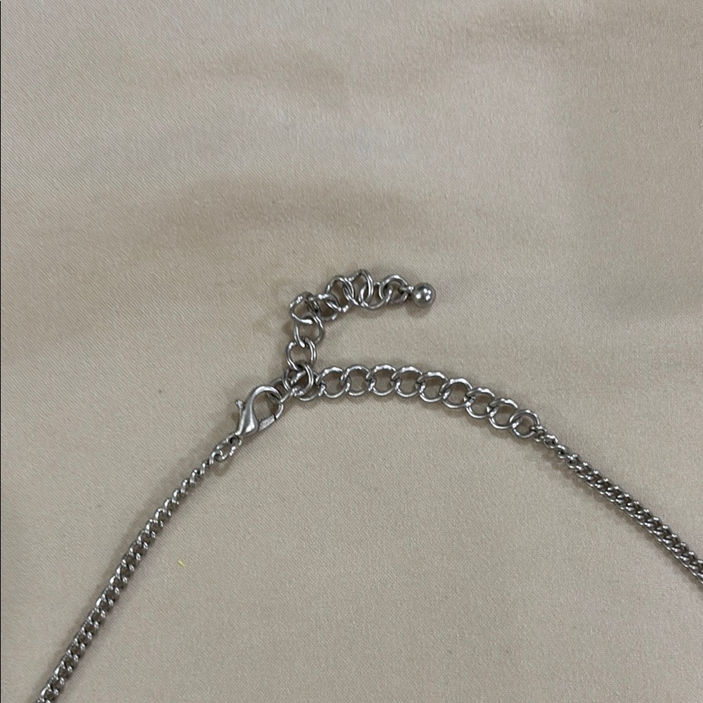 Shyanne Silver and Blue Necklace with Turquoise Halo Pendants - Picture 3 of 6